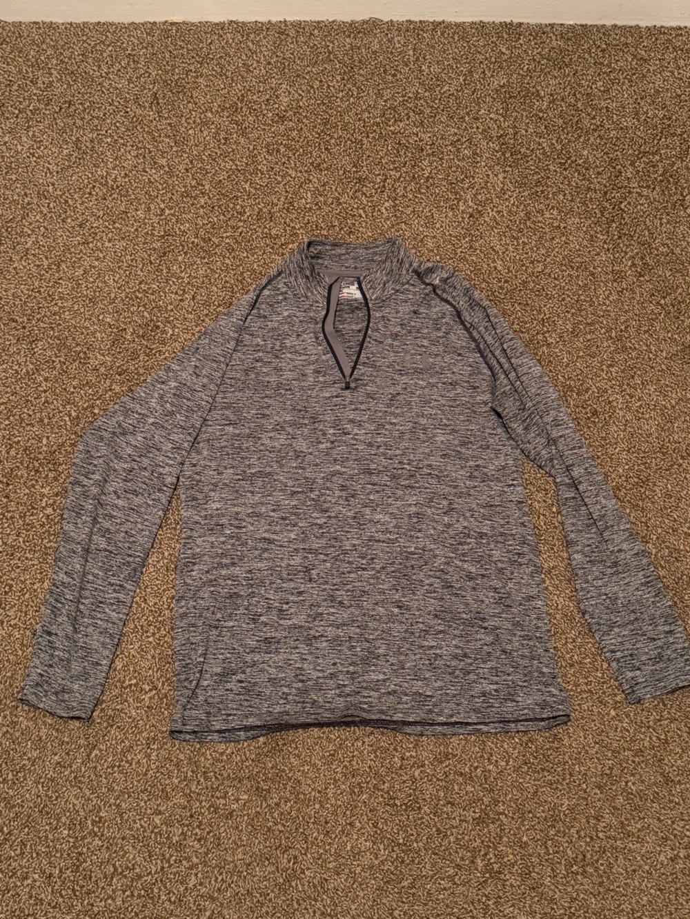 Under Armour Gray Heather Zip-Up Sweater